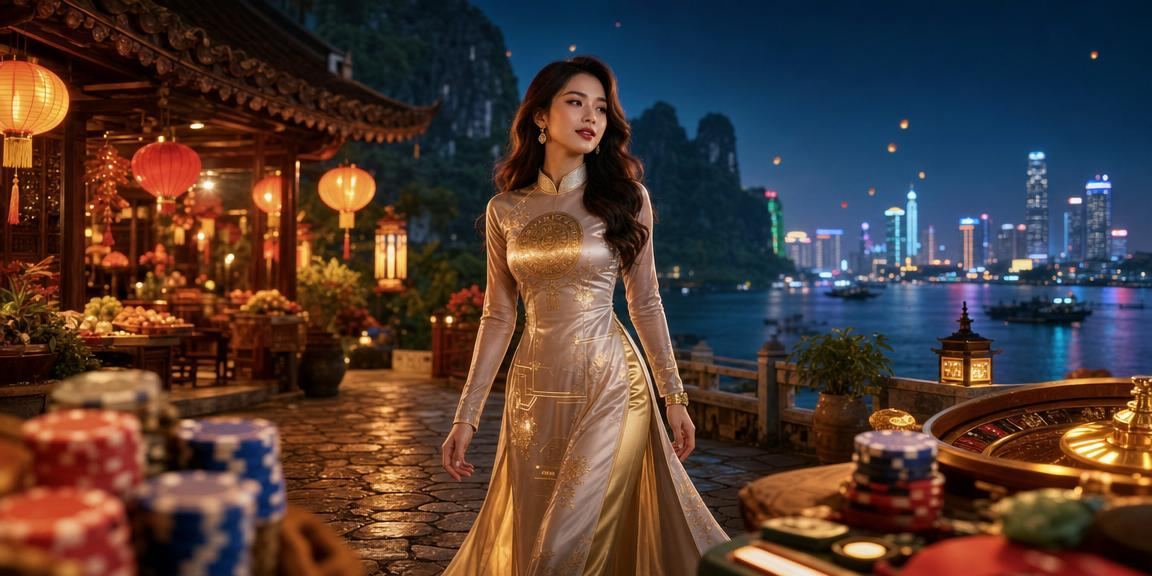 Người chơi xổ số tại Ninh Bình trong trang phục áo dài truyền thống